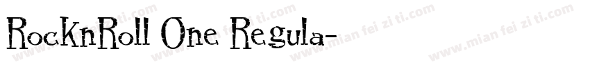 RocknRoll One Regula字体转换